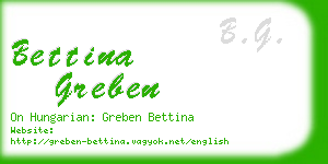 bettina greben business card